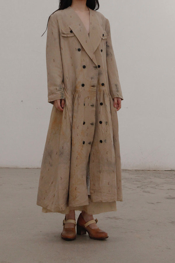 MUTEDANCE hand dyed long coat MD21FW18